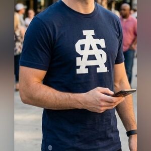 adidas Dark Blue Logo T-Shirt Size M